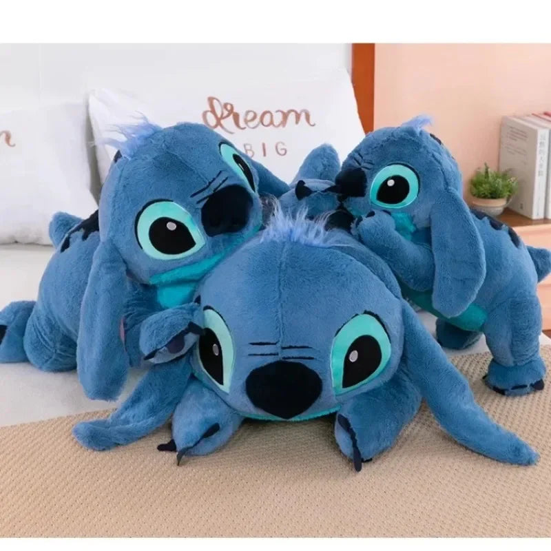 40cm Puppy Stitch Doll Blue Stitch Plush Long Pillow Toys Girl Sleeping Leg Clamping Plushies Doll Children's Birthday Gift