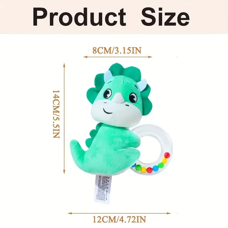Crib Hanging Rattles Toys Baby Toys Cartoon Animal Spiral Hanging Toy with Ringing Bell Stroller Car Toys for Infant Newborn
