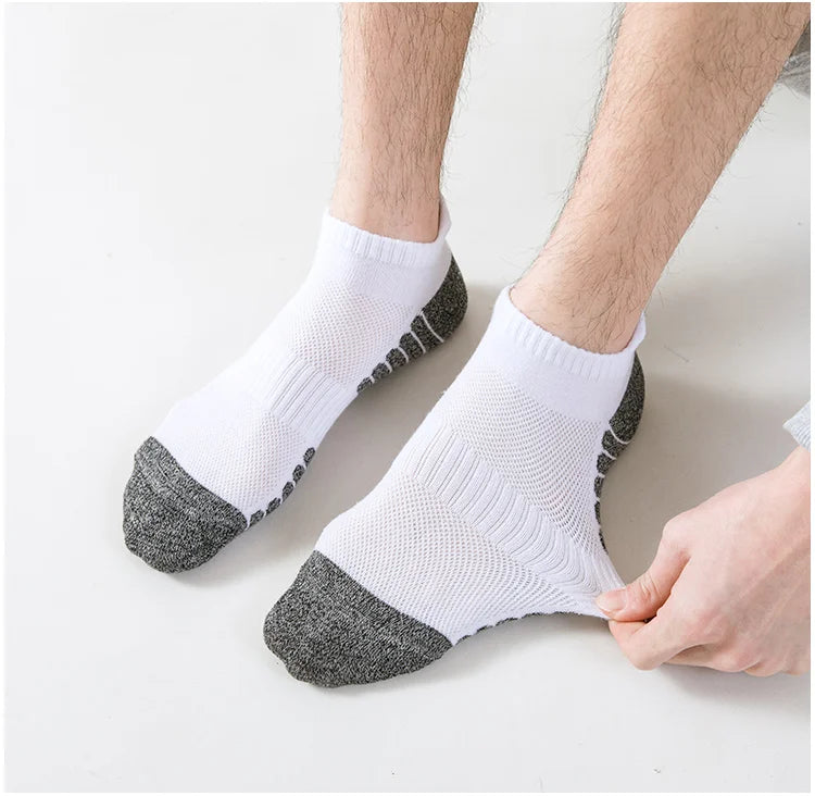 5 pairs of men's socks, cotton socks, anti odor and sweat absorbing sports socks