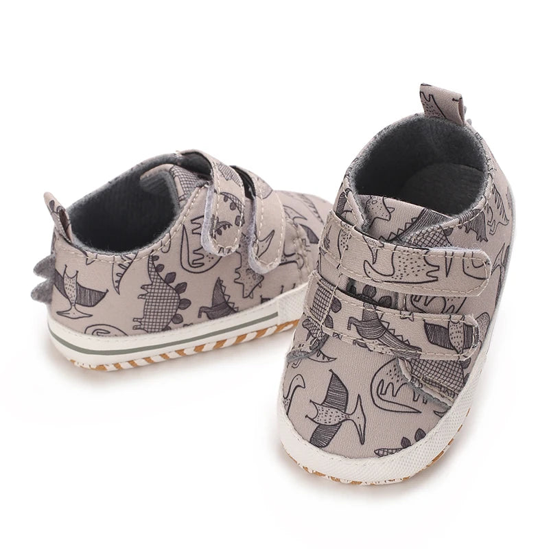 Baby Sports Shoes Anti Slip and Breathable Fabric Men's and Women's Walking Whoes For Spring and Autumn Soft Soled Newborn Baby