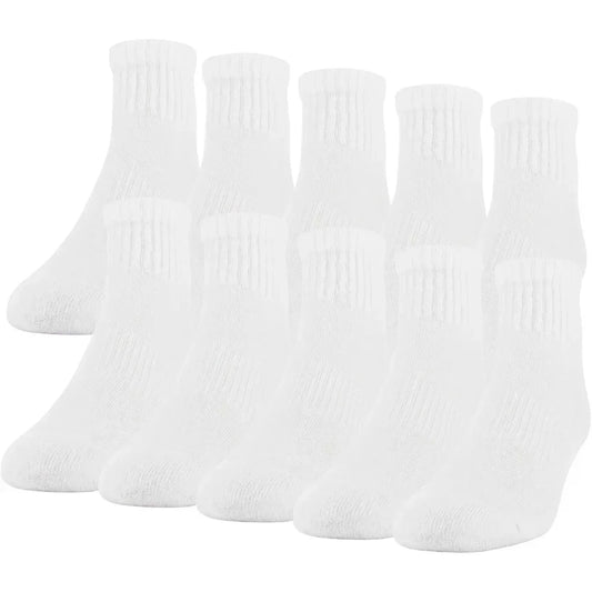 Men's Active Cotton Ankle Socks, 10-Pairs，Size: Shoe Size: 6-12