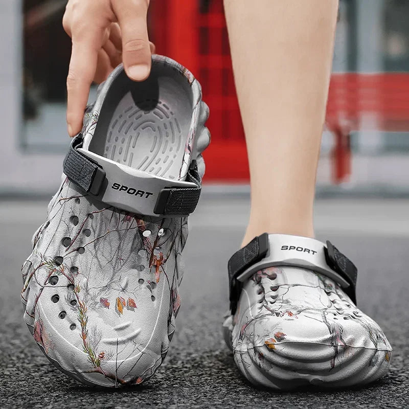 Men 2025 new designer comfortable lightweight breathable non-slip sandals large size 38-47 outdoor beach slippers casual shoes