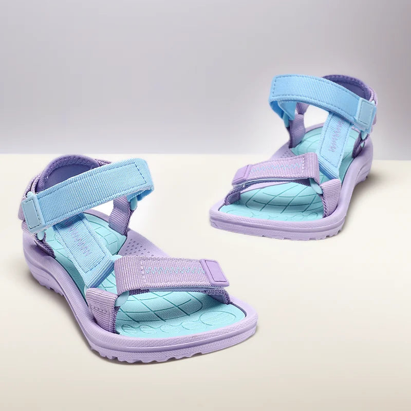 Summer Children's Sandals Girls Breathable Sport for Outdoor Beach Shoes Open-Toe Comfortable Walking Sandalies Size30-38