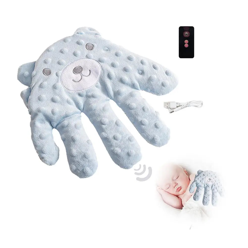 Soothing Baby Sleep Aid Pillow Automatically Slaps Plush Palm To Coax Sleep Artifact Anti-fright Comfortable Electric  Safety