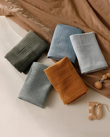 Baby Swaddle Blanket Unisex Swaddle Wrap Soft Silk Muslin Unisex Receiving Blanket Baby Blankets Newborn Baby Swaddle Blanket