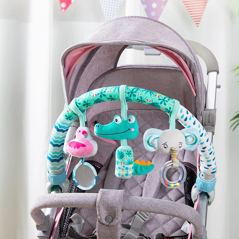 Baby Toy Toddler Cribs Cradles Hanging Bell Baby Stuff Newborn Stroller Stroller Play Arch Bed Toys for Babies 0 12 Months
