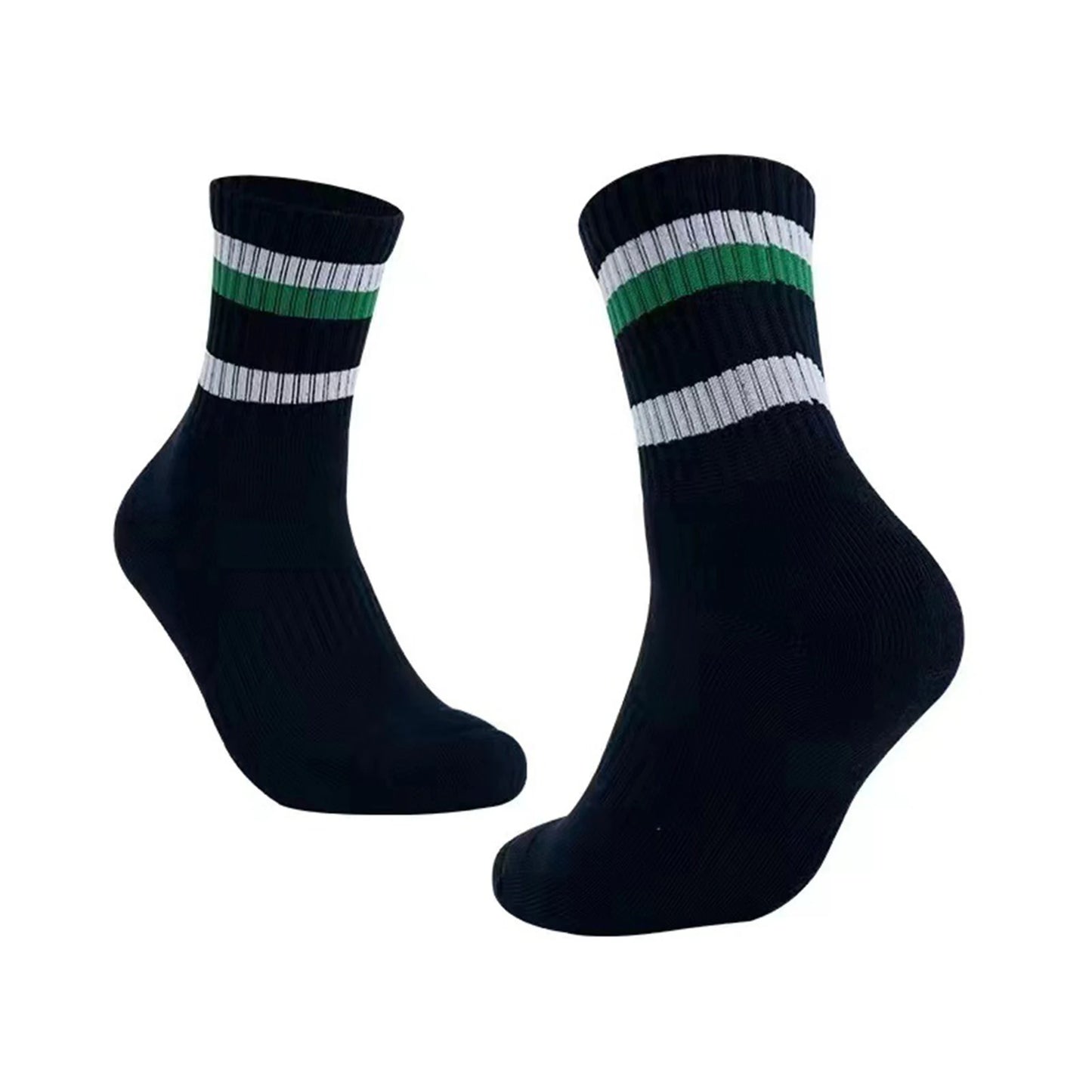 Colorful Compression Socks for Men Women Breathable Moisture-Wicking Athletic Socks with Rainbow Stripes Outdoor Sports Ankle