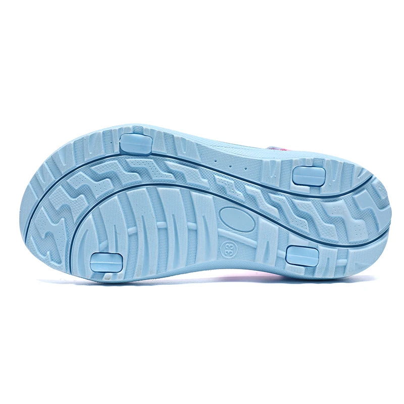 Summer Children's Sandals Girls Breathable Sport for Outdoor Beach Shoes Open-Toe Comfortable Walking Sandalies Size30-38