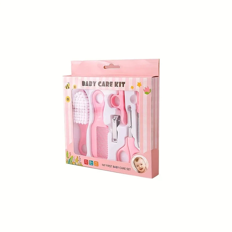 6 Piece Baby Care Grooming Set - Newborn Safety Comb, Nail Scissors, Nail Trimming Set, Baby Health Care Products Nail Cutter