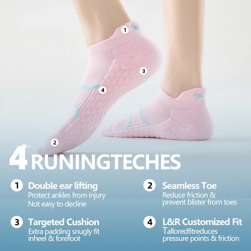 5 Pairs Women's Sport Socks Short Breathable Protective for Feet Suitable for Sports And Yoga