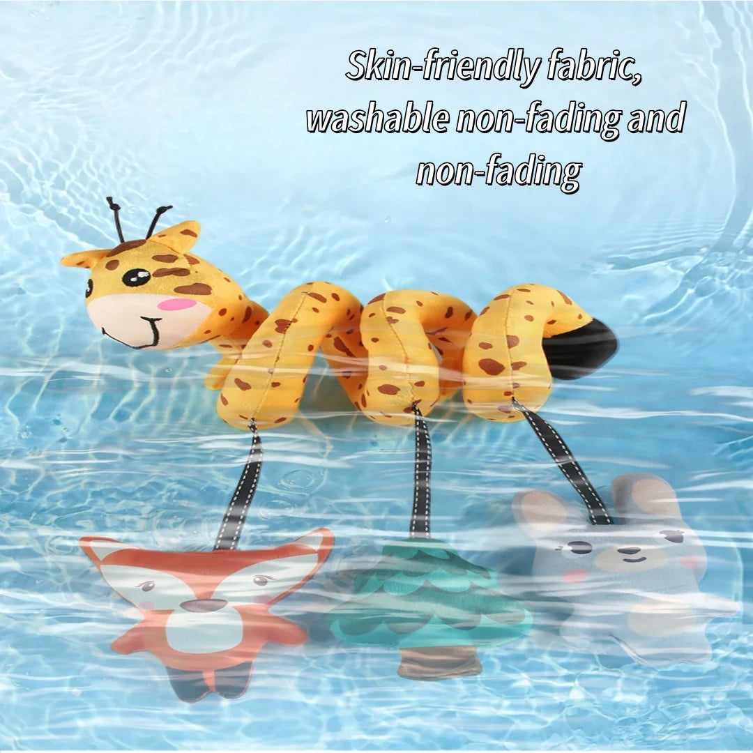 Giraffe Cartoon Bed Wrap Soothing Gripping Car Hanging Cart Black and White Vision Stimulating Baby Puzzle Toy Gift