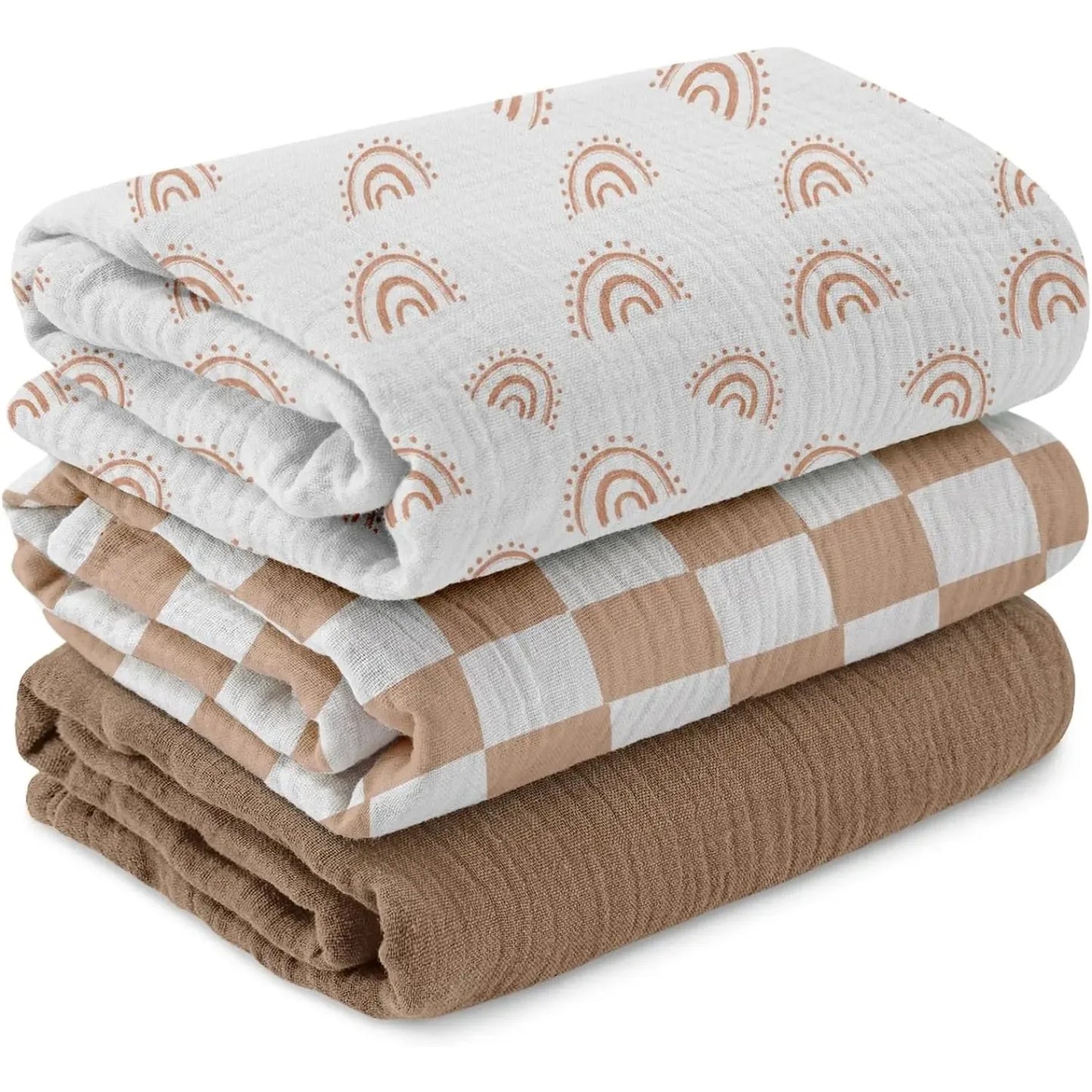 Baby Swaddle Blanket Unisex Swaddle Wrap Soft Silk Muslin Unisex Receiving Blanket Baby Blankets Newborn Baby Swaddle Blanket