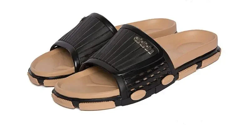Slippers for Men Soft Black and White Outdoor Shoes Eva Rubber Cheap Liquidation Designer Luxury Clappers 2025 Adult Sandals Man