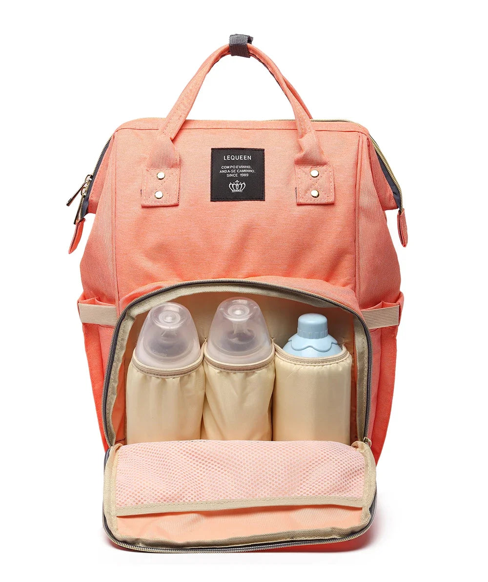 Lequeen Mummy Maternity Diaper Bag Backpack Nappy Bag Large Capacity Stroller Bag Travel Diaper Backpack for Baby Care