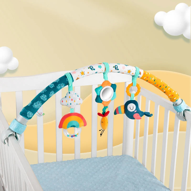 Baby Toy Toddler Cribs Cradles Hanging Bell Baby Stuff Newborn Stroller Stroller Play Arch Bed Toys for Babies 0 12 Months