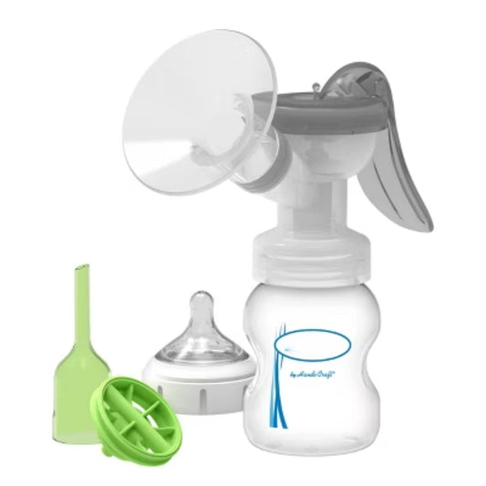 Dr. Brown's Manual Breast Pump with Soft Shape Silicone Shield & Anti-Colic Options+ Baby Bottle - 4ct - 5oz