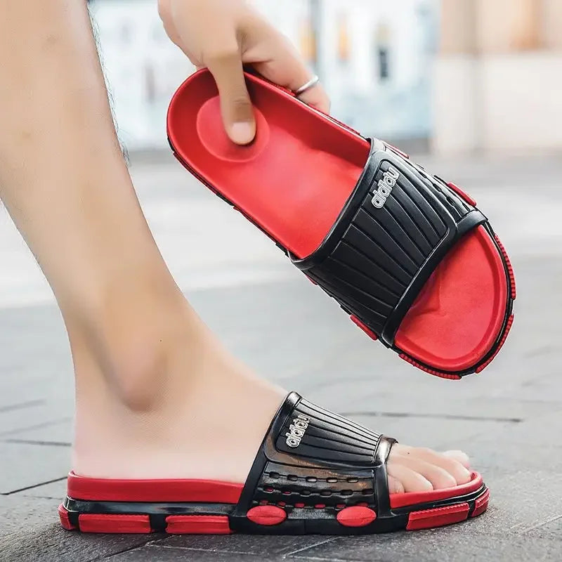 Slippers for Men Soft Black and White Outdoor Shoes Eva Rubber Cheap Liquidation Designer Luxury Clappers 2025 Adult Sandals Man
