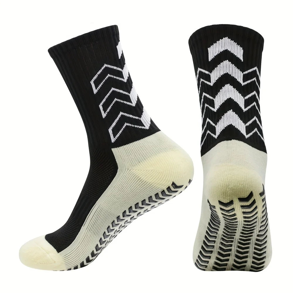6 pairs of socks men's long socks long tube adhesive long socks basketball socks long tube sports socks