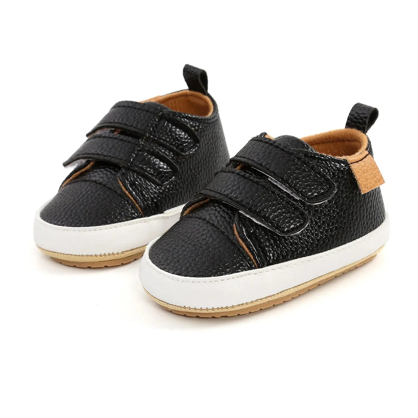 Baby Shoes Boy Girl PU Leather Causal Non-slip Soft Sole Infant Kids Walking Toddler 0-18 Months