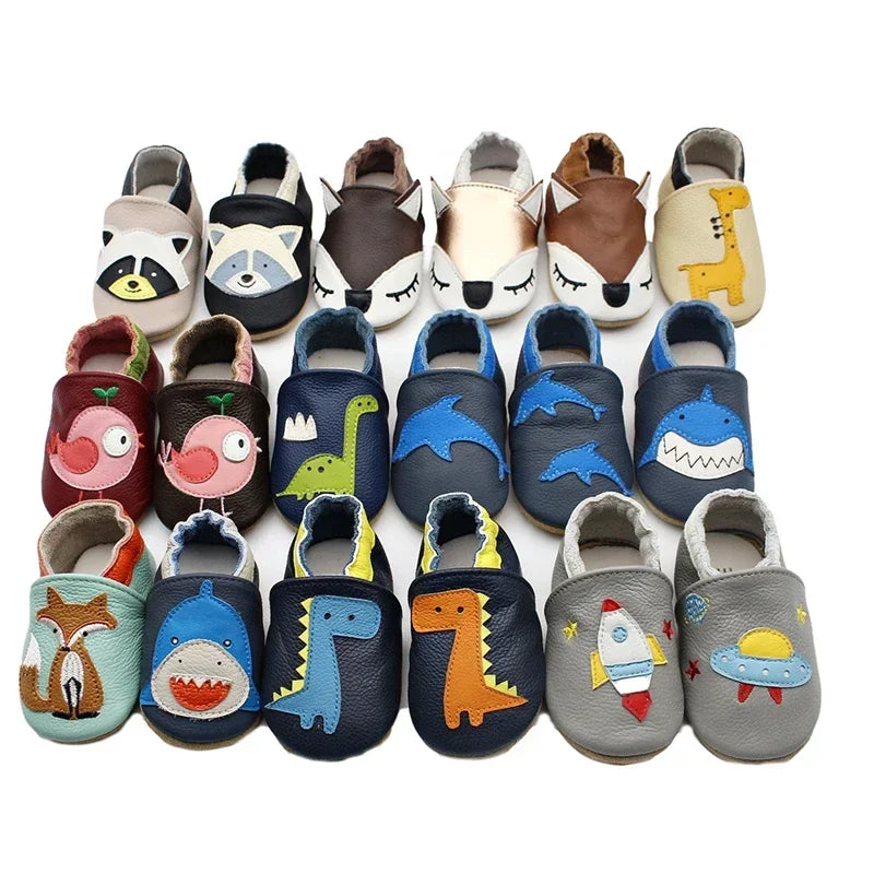 Baby Shoes Soft Cow Leather Bebe Newborn Booties for Babies Boys Girls Infant Toddler Moccasins Slippers First Walkers