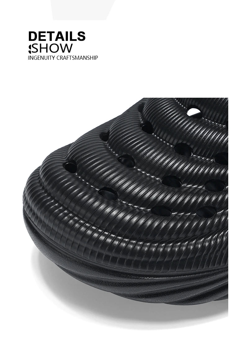 2025 Unisex Summer Slippers Men Clogs Platform Women Beach Sandals Outdoor Casual Non-slip Footwear Men Sandals