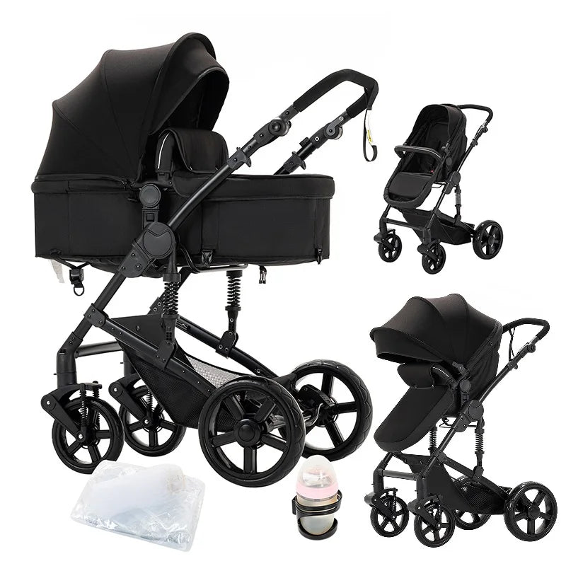 Stroller 3 in 1 Prams Baby Stroller Lightweight Stroller with carseat Foldable Stroller Newborn Stroller travel system stroller