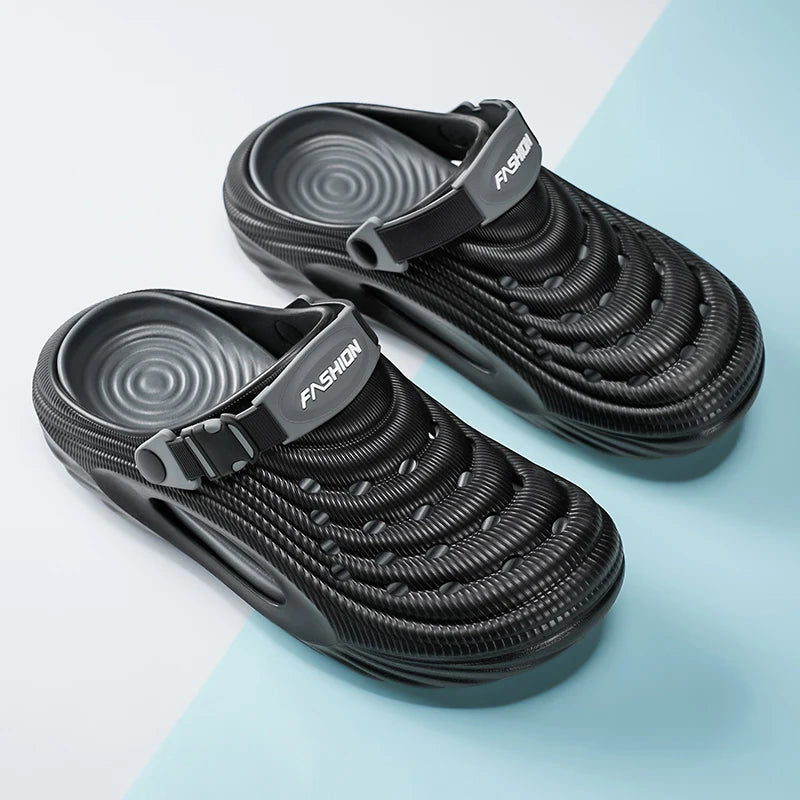 2025 Unisex Summer Slippers Men Clogs Platform Women Beach Sandals Outdoor Casual Non-slip Footwear Men Sandals