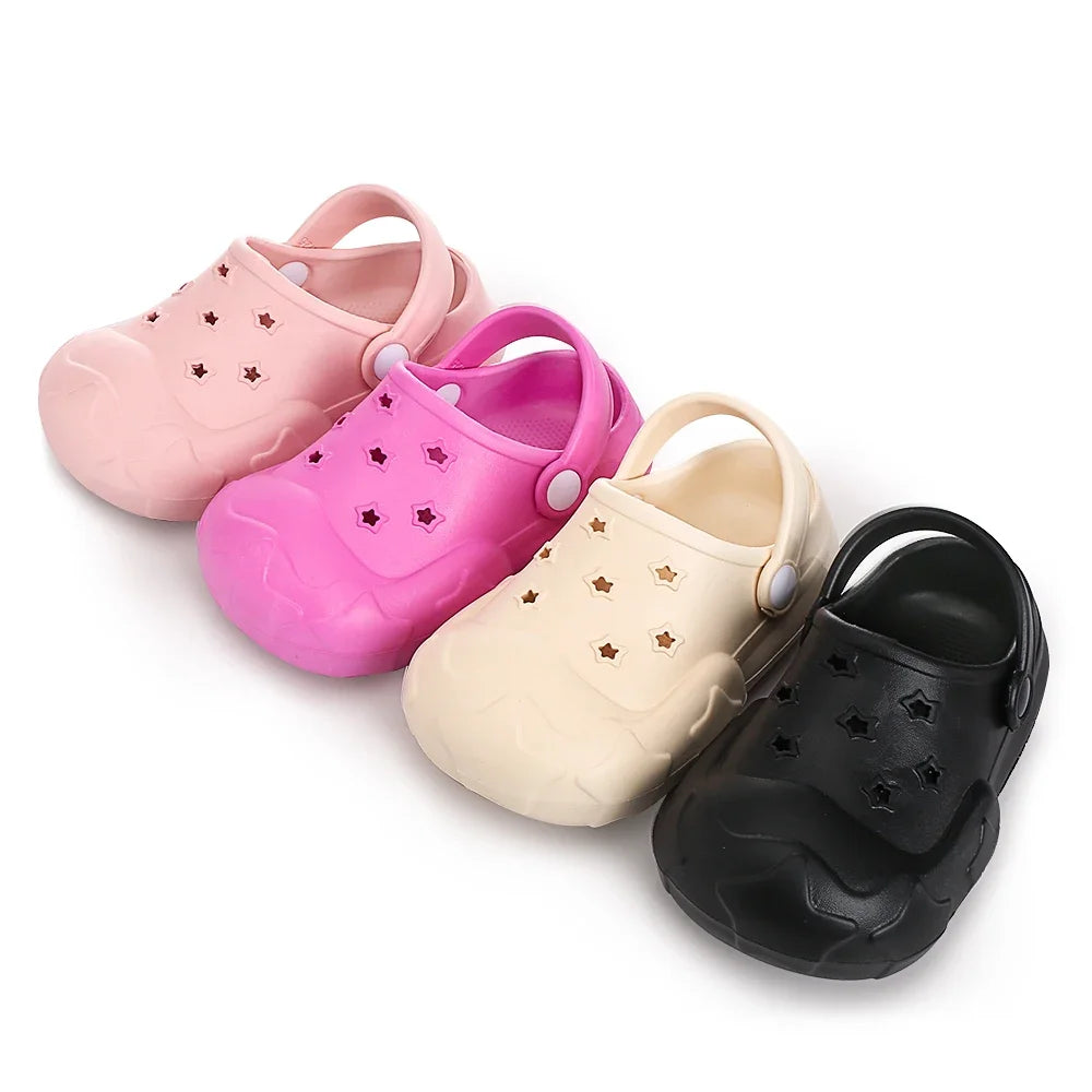 Children Sandals Kids Slippers Shoes Soft Sole Non-slip Summer Boys Girls Baby Thick Indoor Outdoor Beach Garden Shoes