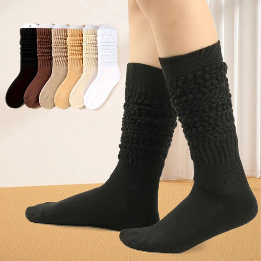 Women's Fashion Calf Socks Multi Color Option Breathable Cotton Socks Gift for Woman Girlfriend Lovers MIAO-US