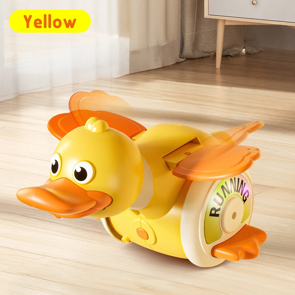 Baby Kids Toys 18 M+, Rechargeable Duck Crawling Toy With Light & Music, Increase Baby Tummy Time, Crawl Toy, Sensory Activity