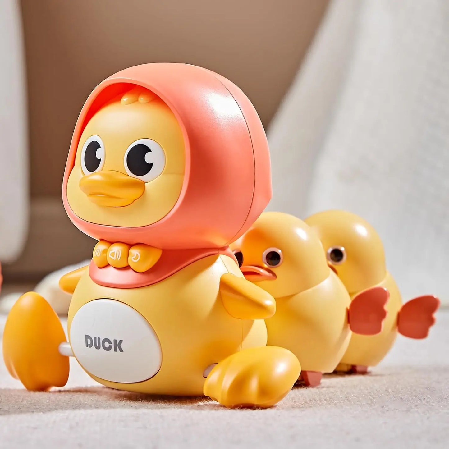 Baby Crawling Toys, Musical Ducks Toddler Toys, Early Education Kids Toys for Boys Girls Swing/Walking/Lights/Dancing Infant Tum