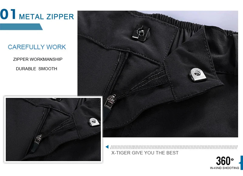 X-TIGER Mountain Bike Shorts Men's Summer Bicycle MTB Shorts Loose Fit Lightweight Outdoor Sports MTB Cycling Shorts