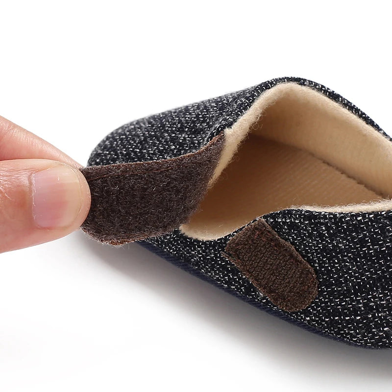 Baby Boy Shoes Infant Soft First Walkers Toddler Kids Nonslip Indoor Outdoor Shoes Spring Autumn Cotton Fabric Prewalkers