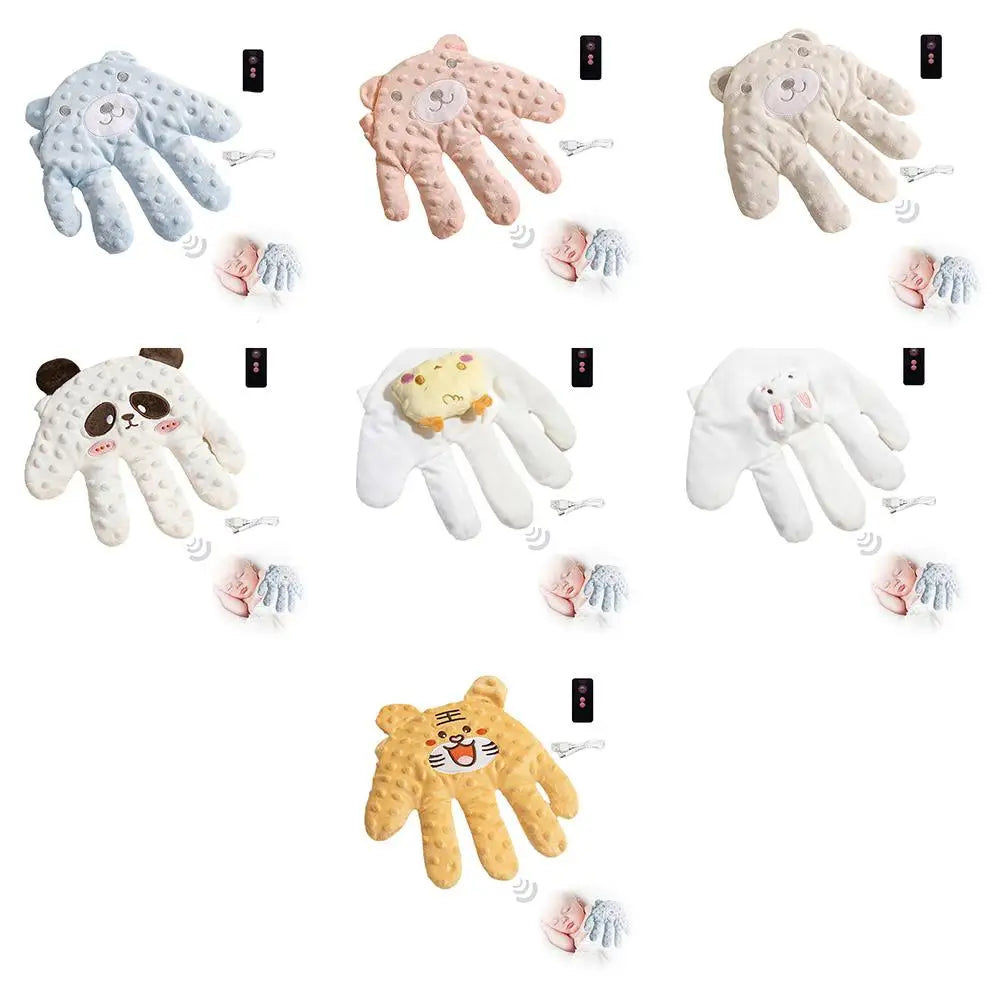Soothing Baby Sleep Aid Pillow Automatically Slaps Plush Palm To Coax Sleep Artifact Anti-fright Comfortable Electric  Safety