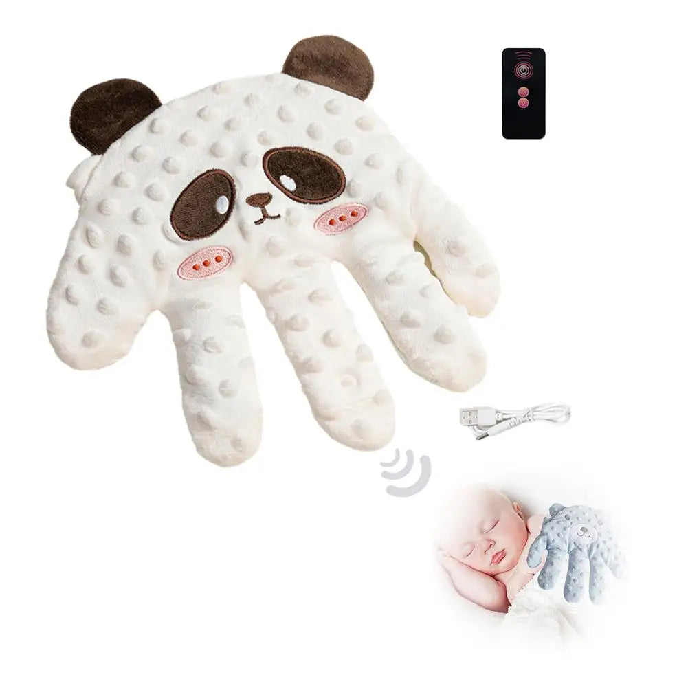 Soothing Baby Sleep Aid Pillow Automatically Slaps Plush Palm To Coax Sleep Artifact Anti-fright Comfortable Electric  Safety