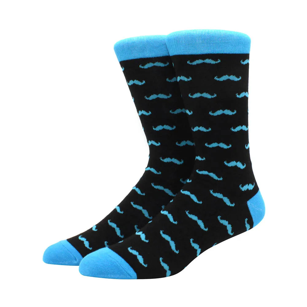 2025 New Hiphop Cotton Men Socks Harajuku Happy Funny animal Flamingo penguin chili Dress Socks for Male Wedding Christmas Gift