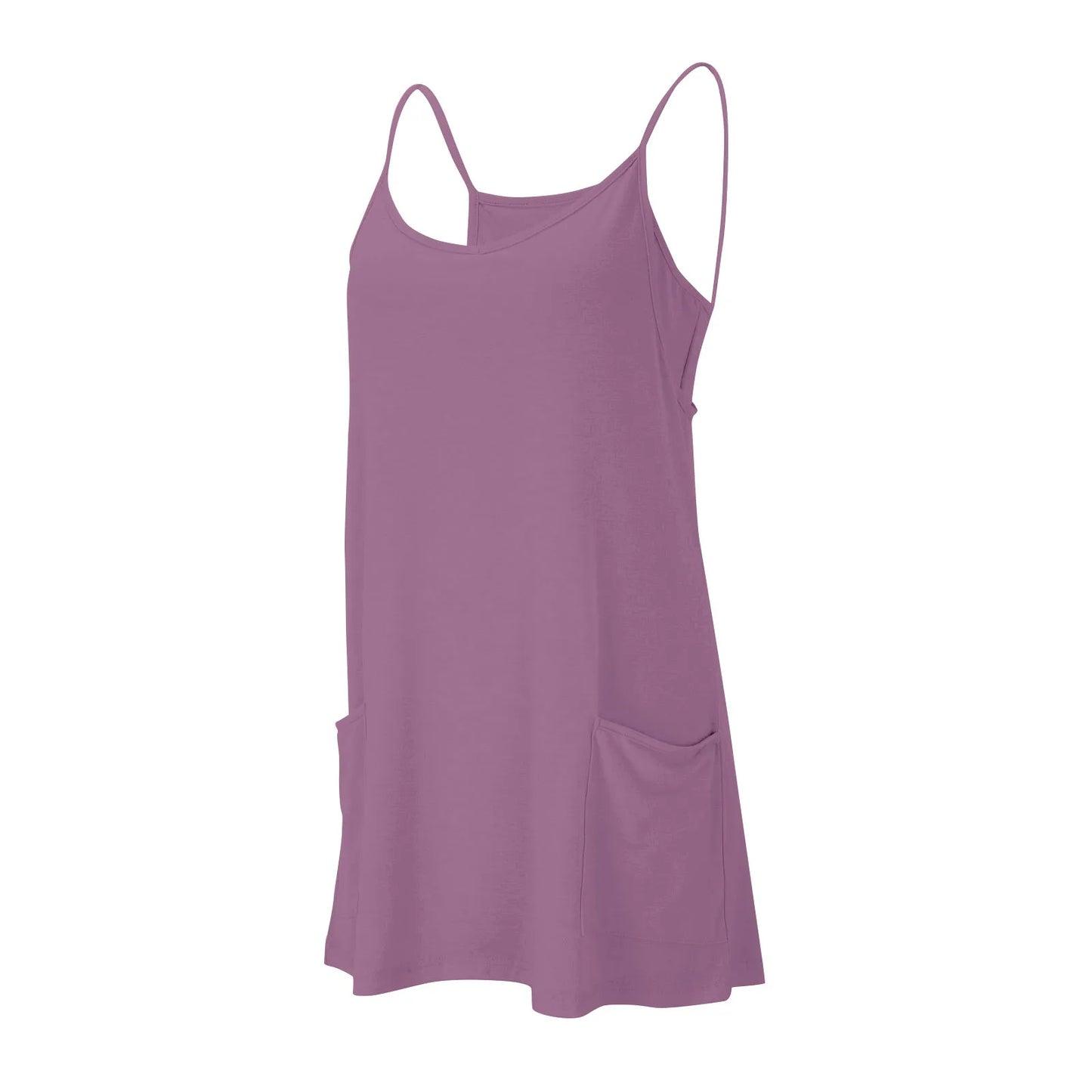 Sport Mini Dress For Women Summer Sleeveless Dress Casual Short Sundress Female Workout Tennis Athletic Onesie With Pockets