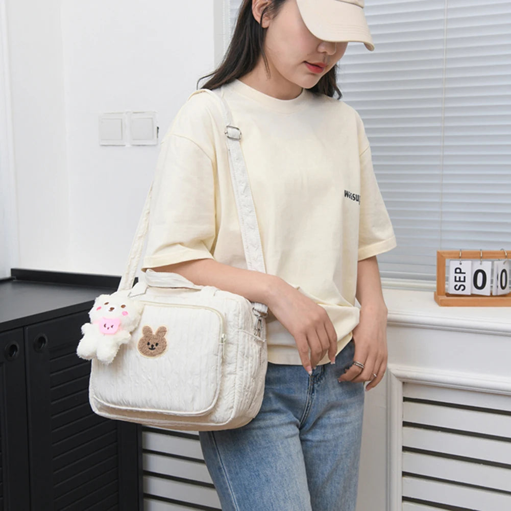 Baby Diaper Bags with Pendant Mommy Stroller Nappy Bag Portable Cute Cartoon Multi-function Large Capacity Organizer Travel Bag