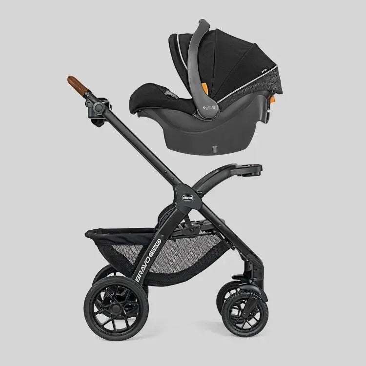 Best Seller.Bravo Primo Trio Travel System, Quick-Fold Stroller with Chicco KeyFit 35 Zip Extended-Use Infant Car Seat and Str.N