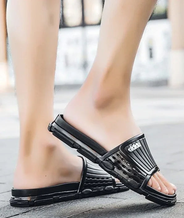 Slippers for Men Soft Black and White Outdoor Shoes Eva Rubber Cheap Liquidation Designer Luxury Clappers 2025 Adult Sandals Man