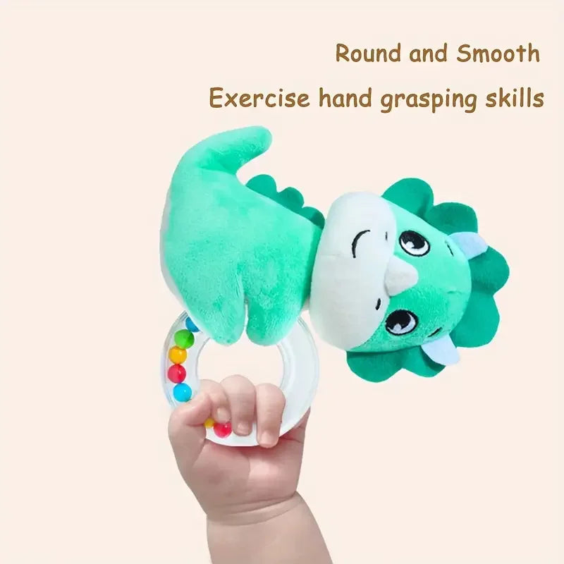 Crib Hanging Rattles Toys Baby Toys Cartoon Animal Spiral Hanging Toy with Ringing Bell Stroller Car Toys for Infant Newborn