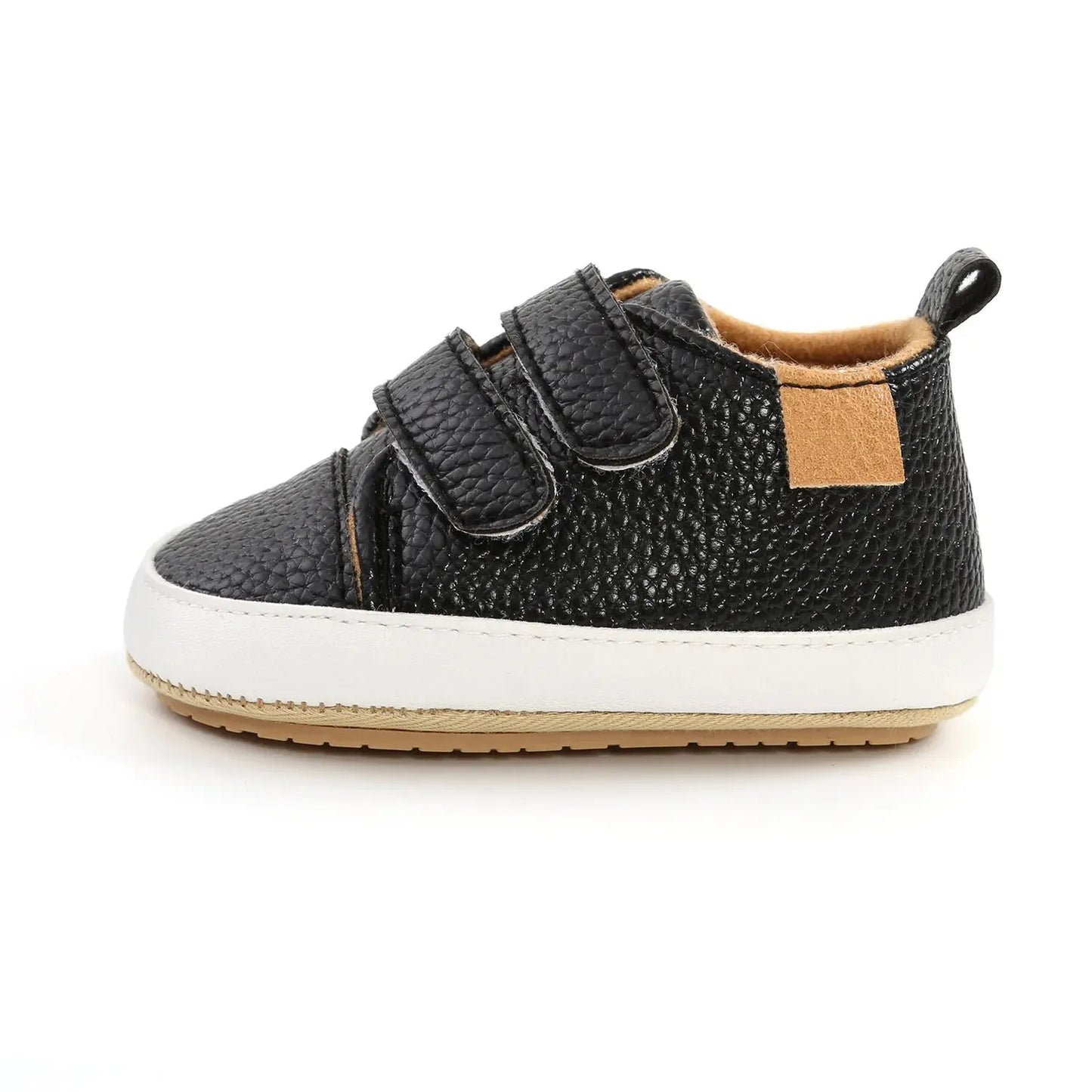 Baby Shoes Boy Girl PU Leather Causal Non-slip Soft Sole Infant Kids Walking Toddler 0-18 Months