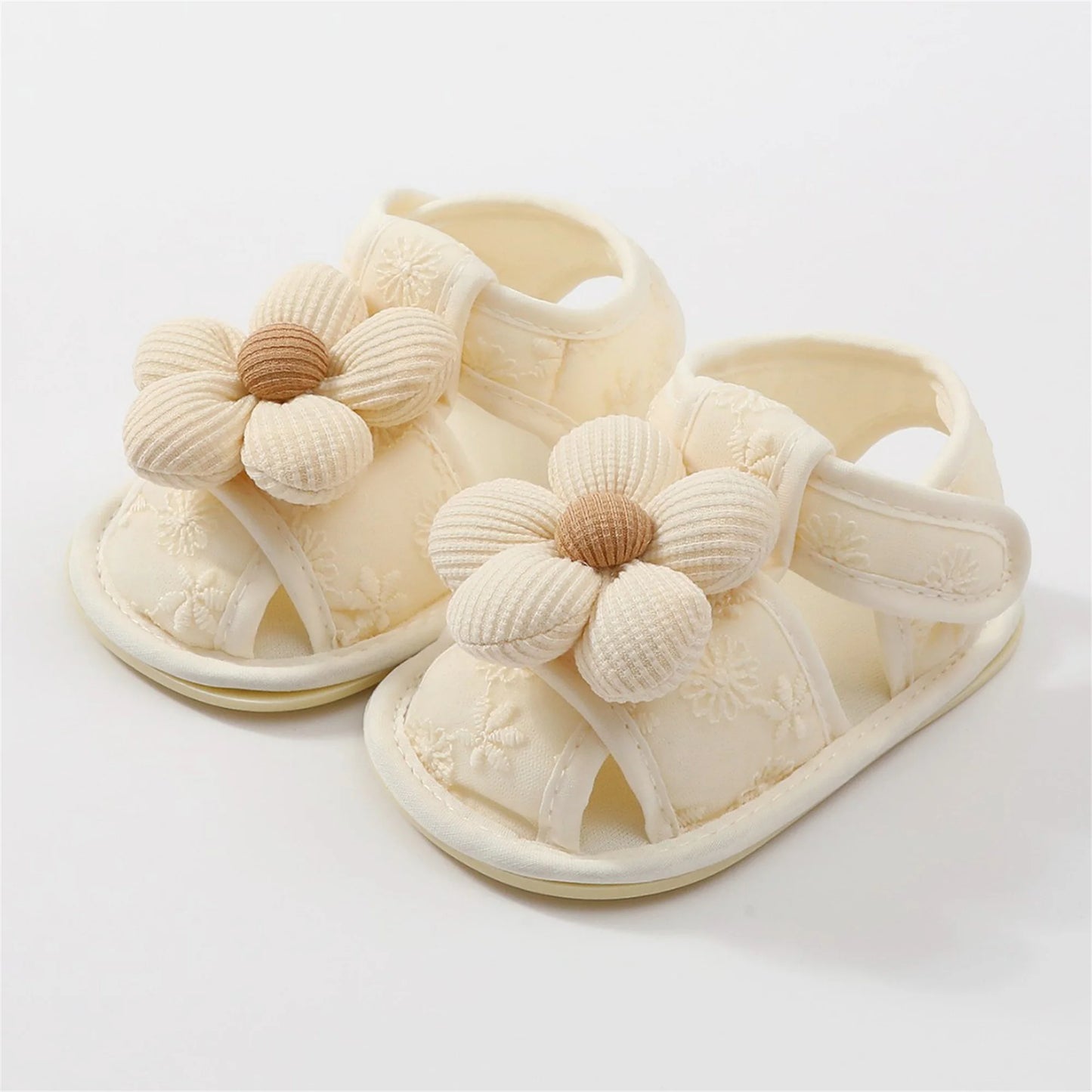 Cute Baby Girl Sandals Stylish Floral Design Non-slip Toddler Shoes for Comfortable Summer Wear Everyday