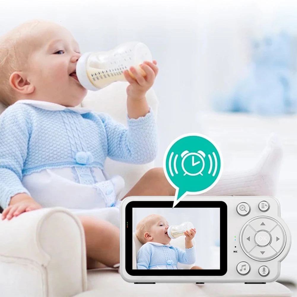 Video Baby Monitor 2.8in LCD Display Monitor Camera Video Intercom Lullabies Night Vision Temperature Monitor for Baby Pet Eldly
