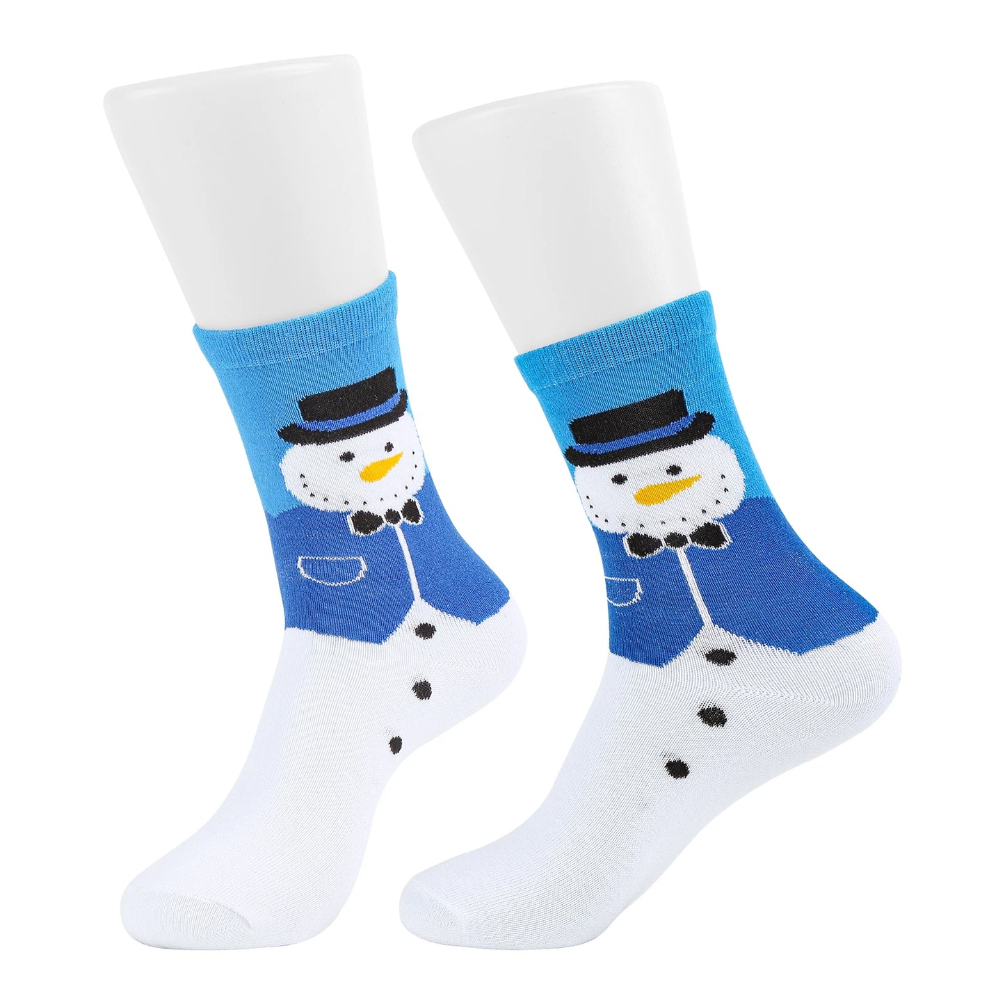 12 Pair Women's Christmas Socks Cotton Knit Crew Xmas Socks for Girls Winter Cozy Funny Women Christmas Socks