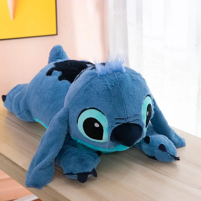 40cm Puppy Stitch Doll Blue Stitch Plush Long Pillow Toys Girl Sleeping Leg Clamping Plushies Doll Children's Birthday Gift