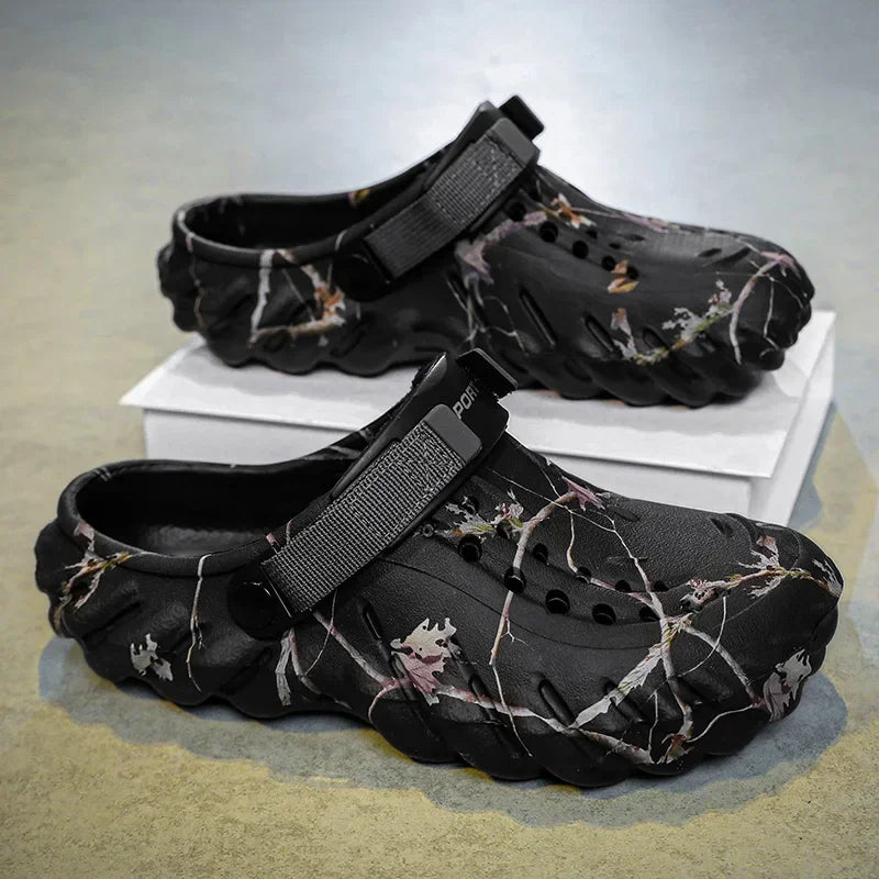 Men 2025 new designer comfortable lightweight breathable non-slip sandals large size 38-47 outdoor beach slippers casual shoes