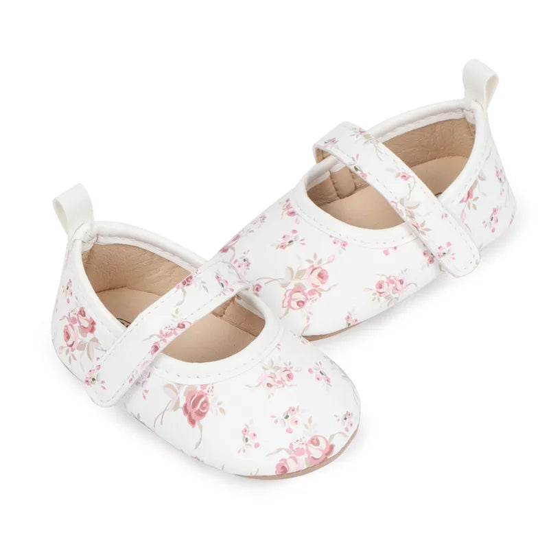 Infant Girls Sparkly Sequin Mary Jane Shoes Glittery Soft PU Leather Non-slip Sole First Walker Shoes for Toddlers