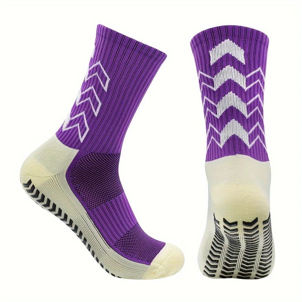 6 pairs of socks men's long socks long tube adhesive long socks basketball socks long tube sports socks