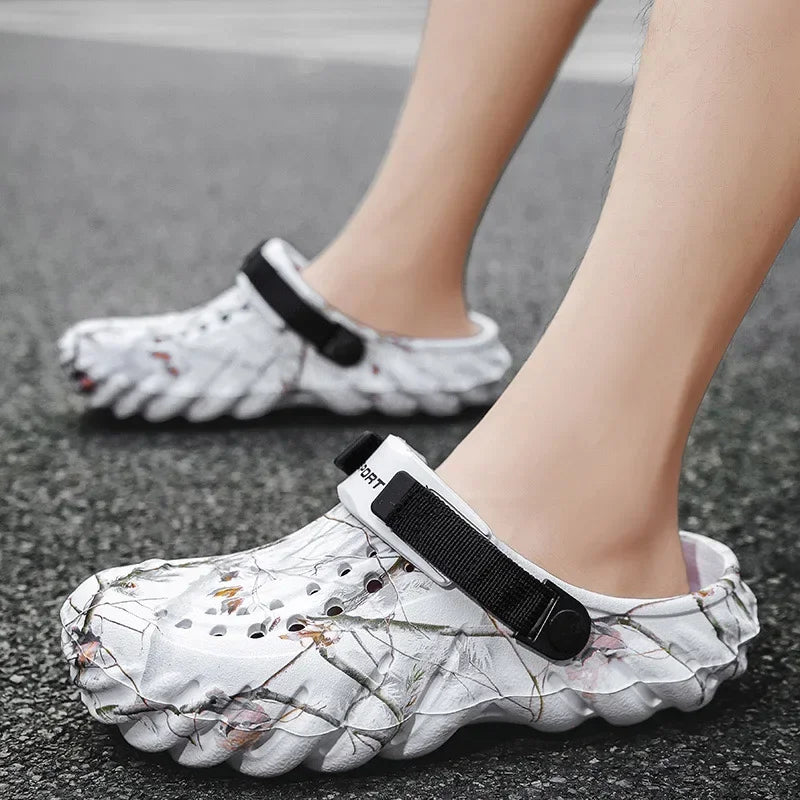 Men 2025 new designer comfortable lightweight breathable non-slip sandals large size 38-47 outdoor beach slippers casual shoes